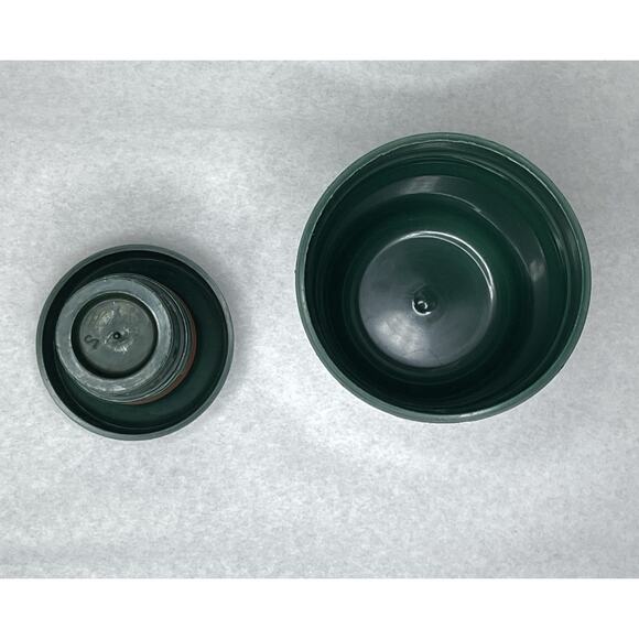 Vintage Stanley Aladdin Green Thermos 1 Qt Model A944DH w/ Cup & Stopper USA - Picture 10 of 11